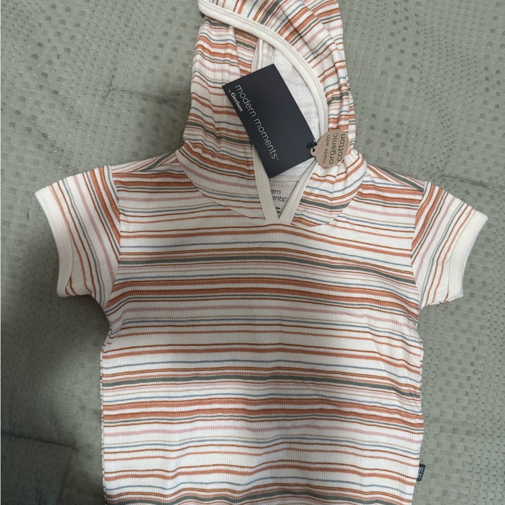 Gerber Striped Hoodie organic cotton